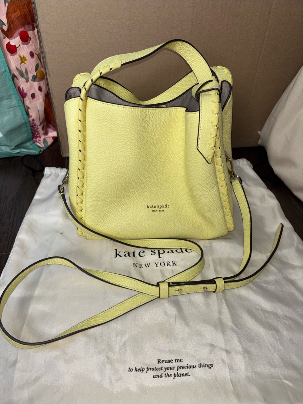 Kate Spade Knott Whipstiched Pebbled Leather Medium Tote
